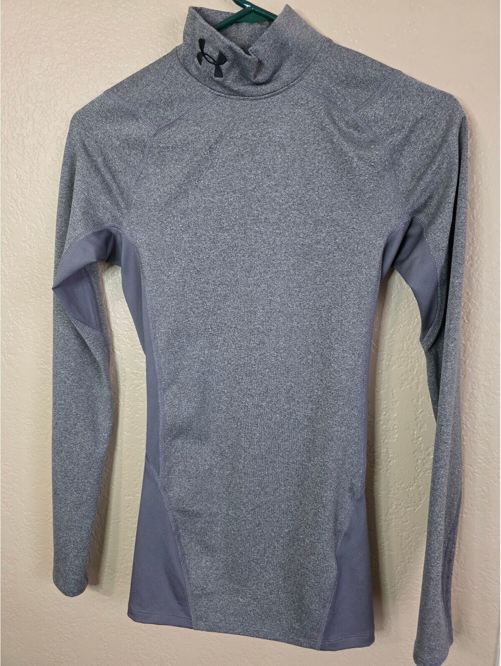 Women's Under Armour ColdGear Compression Long Sleeve Shirt Size Small Gray